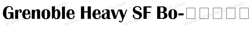 Grenoble Heavy SF Bo字体转换